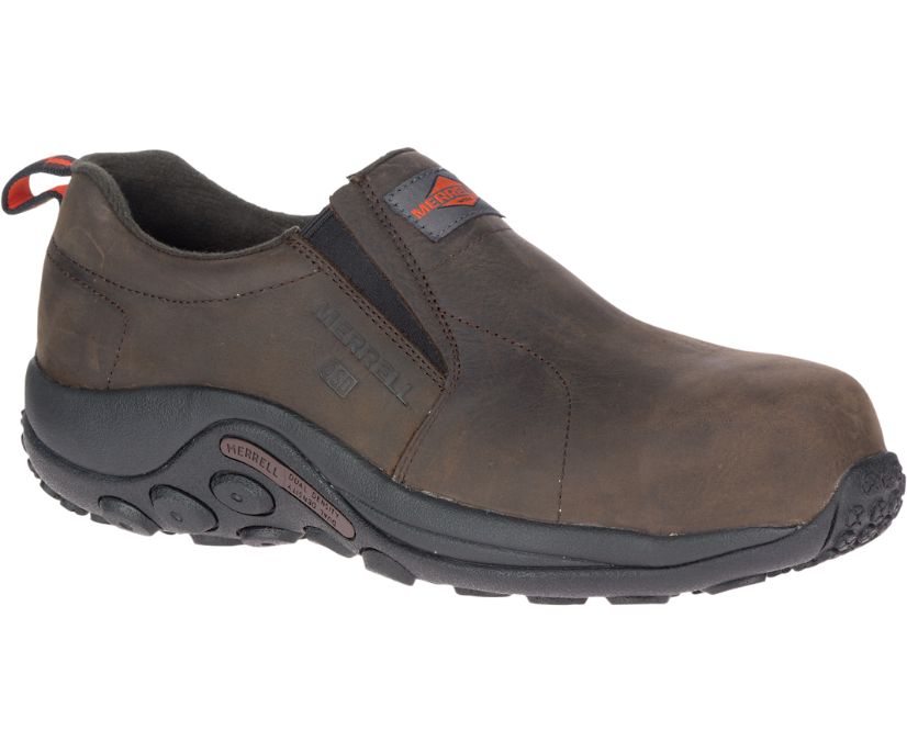 Buty Merrell Jungle Moc Leather Comp Toe SD+ Wide Width - Buty Robocze Męskie Merrell - Kawa [AOLQX-